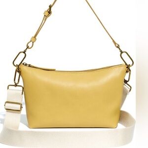 The Leather Carabiner Crossbody Sling Bag Gilded Moss NWT